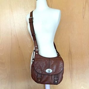 Fossil Vintage Leather Message Bag